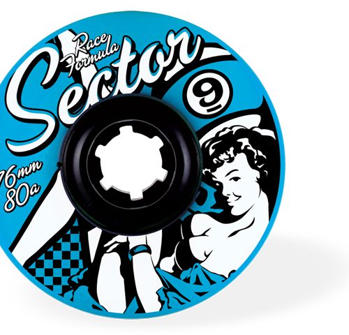 Sector9 76mm Freeride 80A Blue