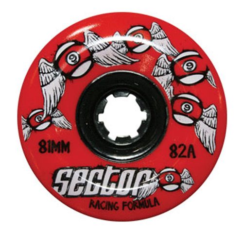 Sector9 81mm Freeride 82A (Röd)