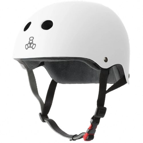 Triple 8 Helmet Certified Sweatsaver White