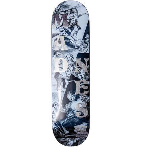 Skateboard Madness Split Overlap Swirl deck.