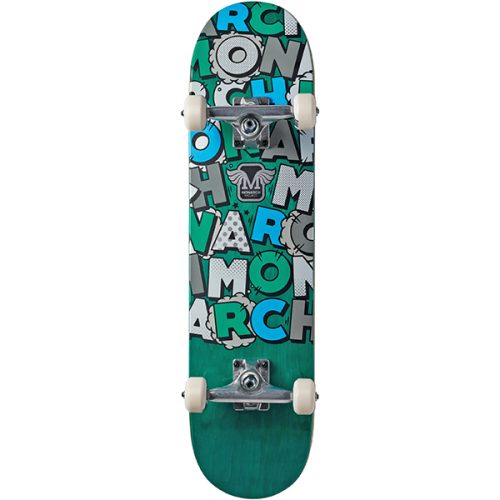 Monarch Project Rialto Youth Turquoise 7.375 skateboard complete