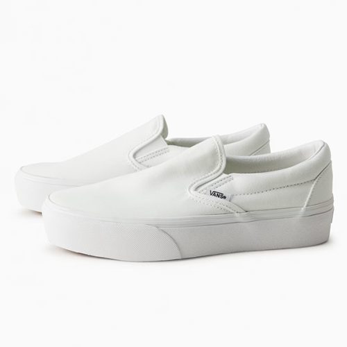 Vans Classic slip-on Platform True White shoes