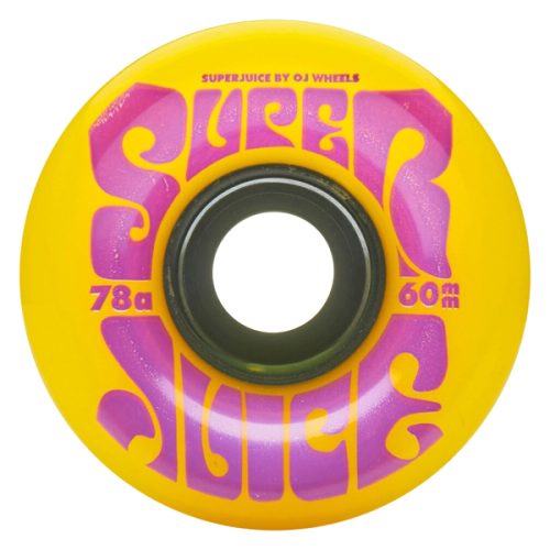 OJ 60mm Super Juice Yellow 78a Skateboard Wheels