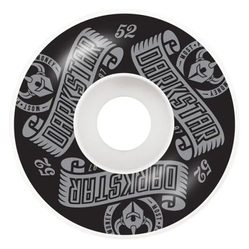 Darkstar 52mm 99A Arc Silver wheels