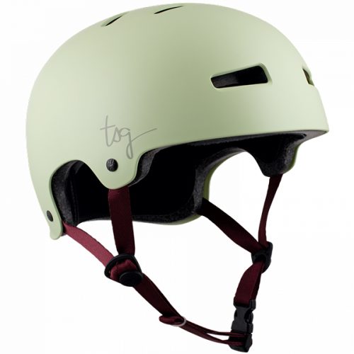 TSG Evolution WMN Satin Matcha skateboard helmet.
