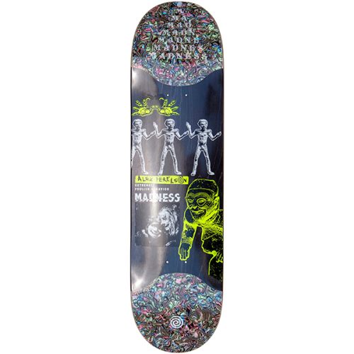 Madness Delusion Slick Super Sap Black/Perelson 8.38 skateboard deck