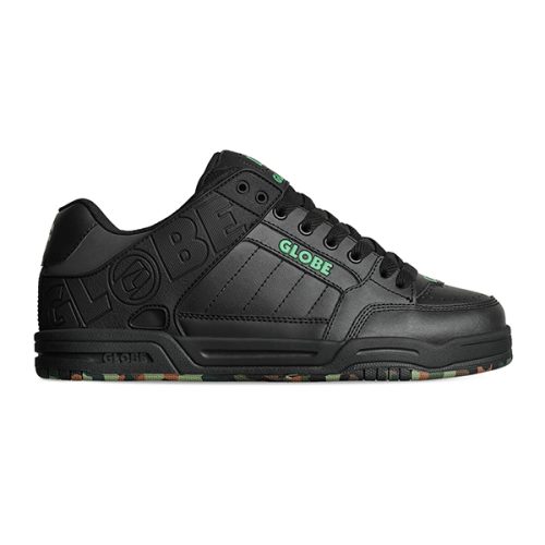 Globe Tilt Black Green Mosaic Shoes