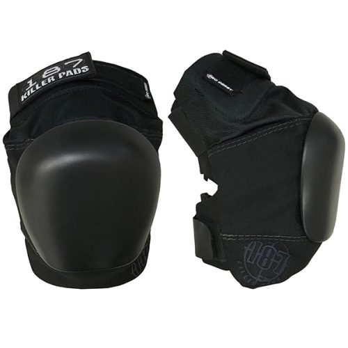 187 Killer Pads PRO DERBY KNEE PADS Black