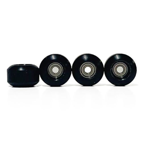 Fingerboard wheels with bearings Black