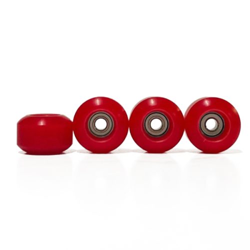 Fingerboard wheels with bearings Red
