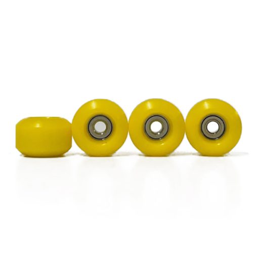 Fingerboard wheels with bearings Yellow