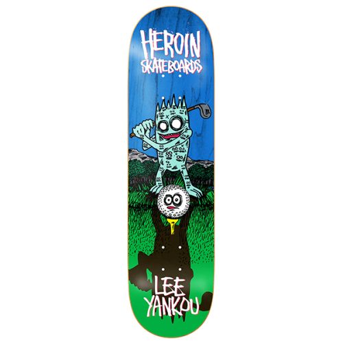 heroin Lee Yankou Golf Imp skateboard deck 8.25