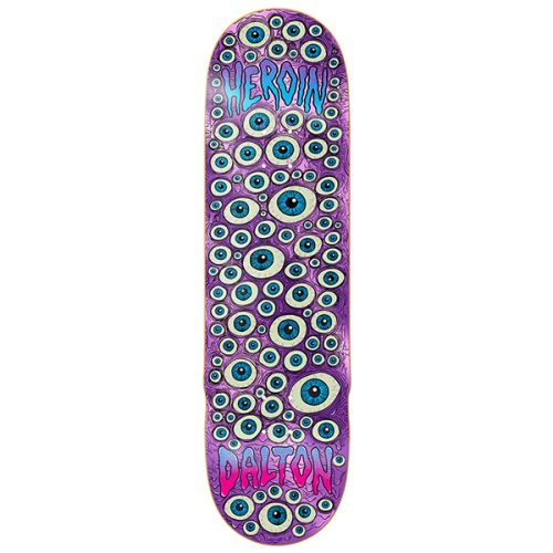 heroin dalton dern eyes skateboard deck 8.625