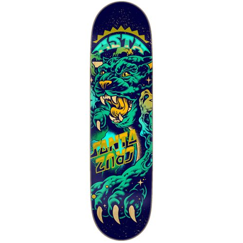 santa cruz skateboards asta space cat twin pro skateboard deck