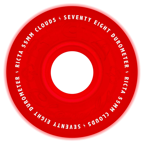 Ricta 55mm 78A Red Glow In The Dark CLOUDS