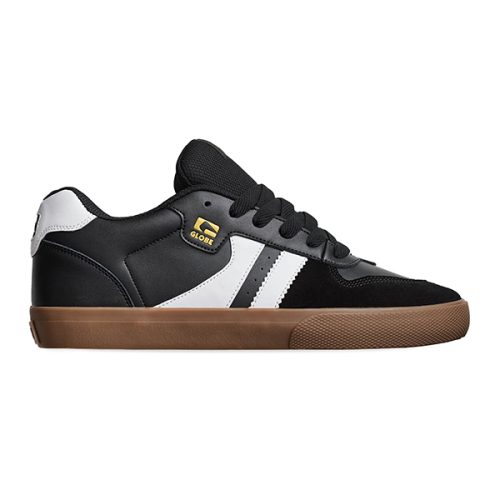 globe encore-2 black white tobacco shoes