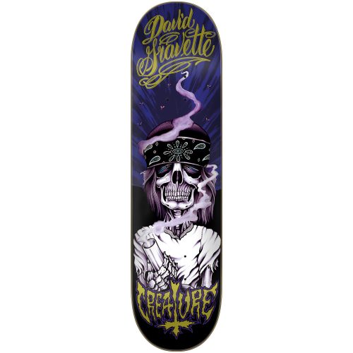 Creature David Gravette Hippie Skull 20th skateboard Deck