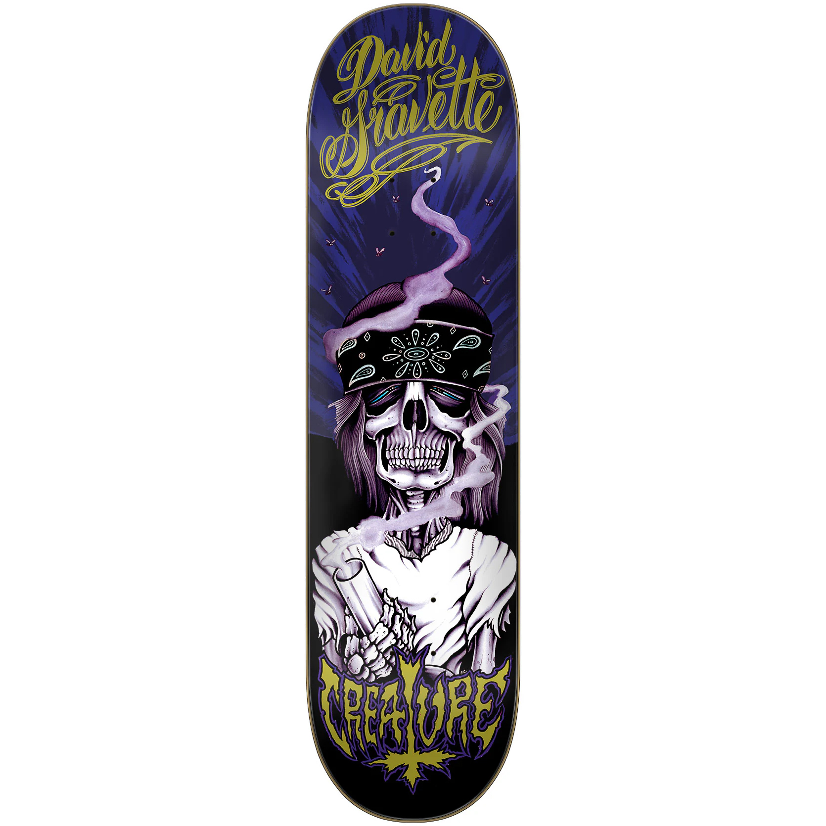 Creature David Gravette Hippie Skull 20th skateboard Deck