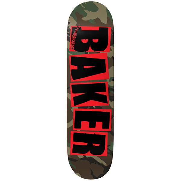 baker tyson brand logo camo skateboard deck