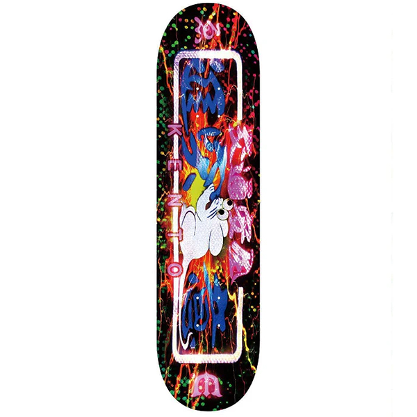 evisen warning mouse skateboard deck