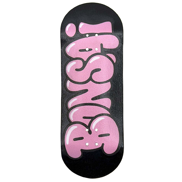 bonsai bubbelgum black fingerboard deck