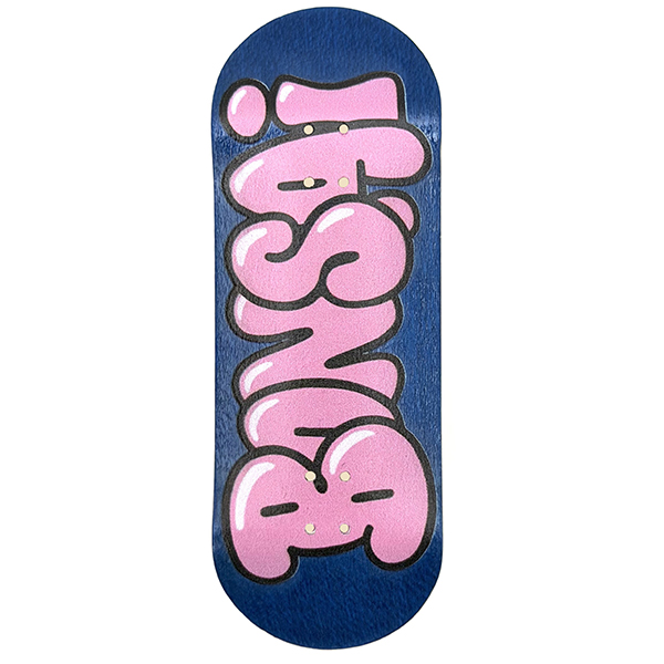 bonsai bubbelgum blue fingerboard deck