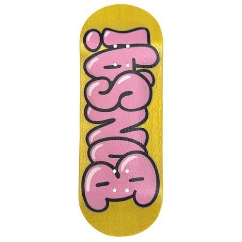 bonsai bubbelgum yellow fingerboard deck