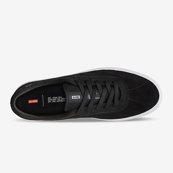 globe melbek black/white shoes