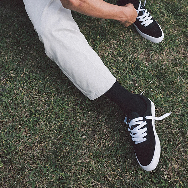 globe melbek black/white shoes