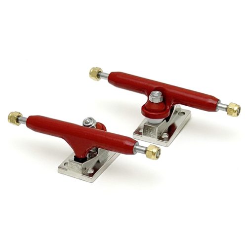 Bonsai Fingerboard Trucks Silver/Red 34mm