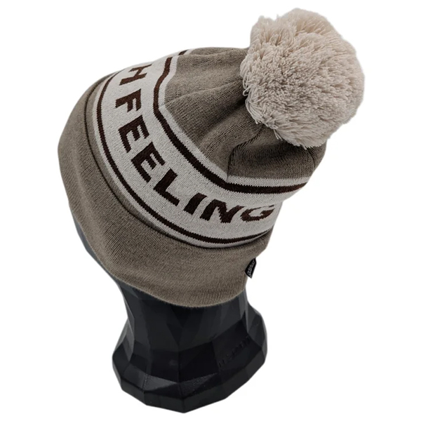 Gåshud Signature Classic PomPom Beanie Sand/Brown