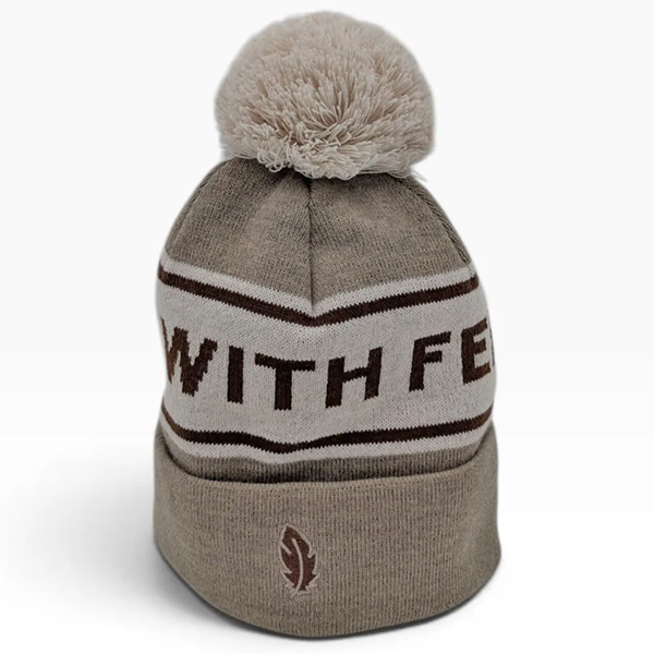 Gåshud Signature Classic PomPom Beanie Sand/Brown