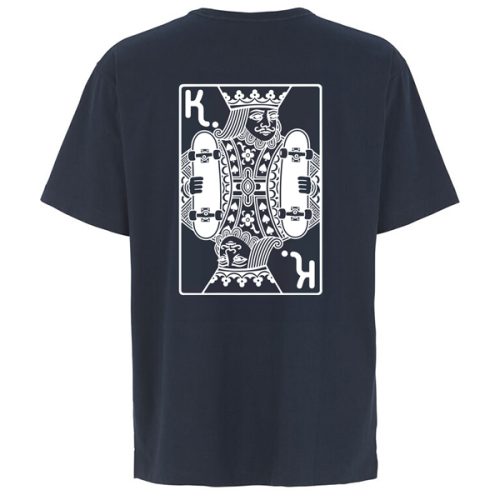 Kahalani boards Oversize tshirt navy back king card