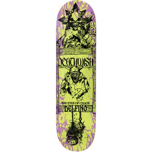 deathwish 8.25 PEDRO DELFINO CHAOS skateboard deck