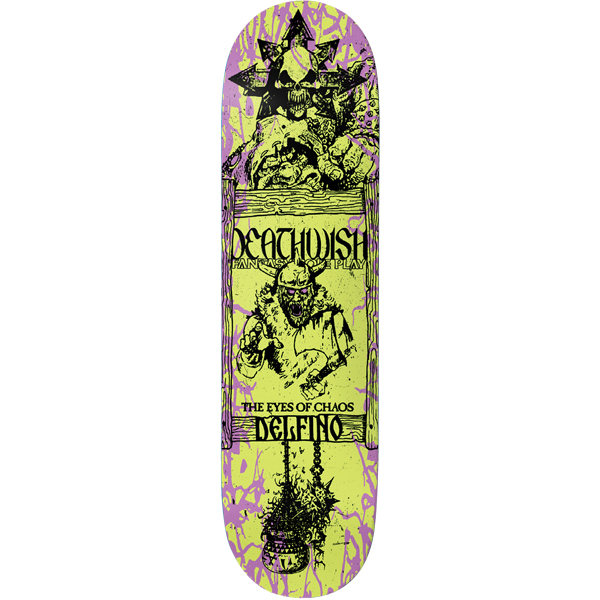 deathwish 8.25 PEDRO DELFINO CHAOS skateboard deck