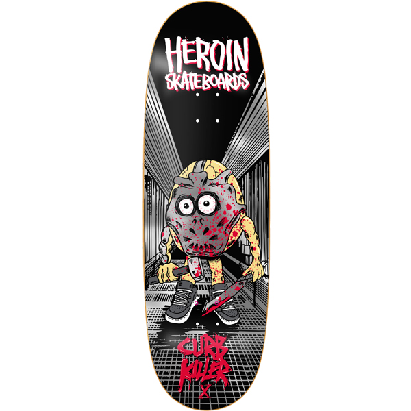 heroin 10" CURB KILLER X skateboard deck